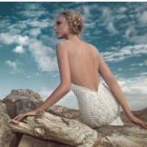 Wedding dress with an open back from Zuhair Murad