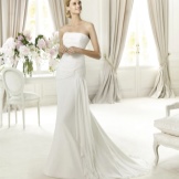 Wedding Dress Bustier by Pronovias with Drapery