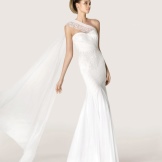 Wedding dress by Pronovias with a strap