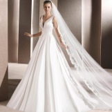 Wedding dress from La Sposa with a deep neckline