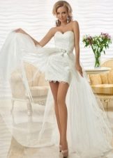 Short openwork wedding dress by Oksana Mucha