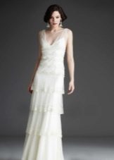 Wedding dress with flared skirt