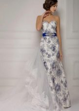 Wedding dress straight color