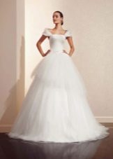 Asymmetrical wedding dress