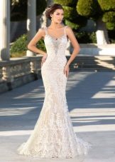 Mermaid lace wedding dress