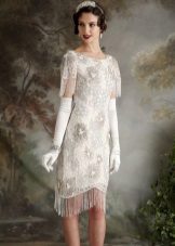 Short vintage wedding dress