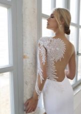 Wedding dress with the illusion of an open back from Ricky Dalal 2016