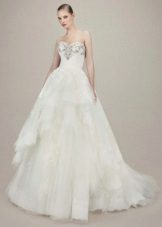 Wedding dress with a multi-tiered skirt 2016 by Enzoni