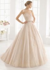 Wedding dress beige