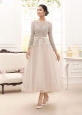 Wedding dress in retro style