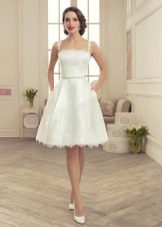 Short wedding dress with a fluffy skirt from the collection Tired of the luxury of Tatiana Kaplun