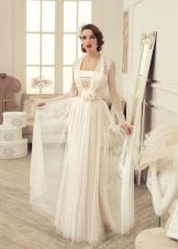 Wedding dress with a cape from Tatiana Kaplun