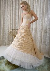 Wedding dress from the collection Femme Fatale golden