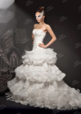 Wedding dress by To Be Bride 2013 with tiered skirt