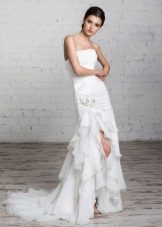 wedding dress by Romanova with a slit