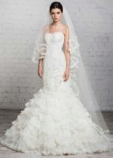 wedding dress from Romanova mermaid with frill