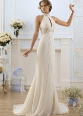 Wedding dress with American armhole and a belt