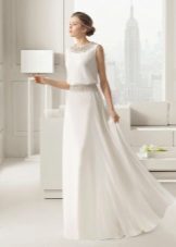 Wedding dress from Rose Clara with a belt repeating decor