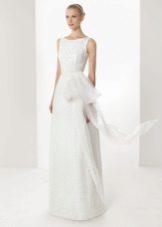 Straight Wedding Dress with Asymmetric Belt