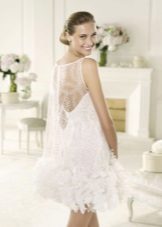 Wedding dress from the collection of MANUEL MOTA from Pronovias short