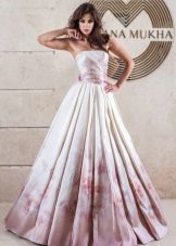 Wedding dress from Oksana Mucha with a print