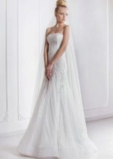 A-line wedding dress with corset