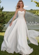 Magnificent wedding dress many-tier from Oksana Mucha