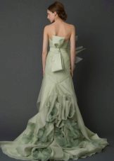 Wedding dress from Vera Wong from the 2012 collection of green