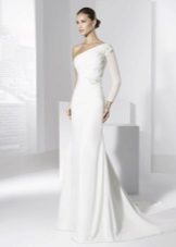 ManuAlvarez One-shoulder Wedding Dress