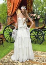 Wedding dress in the style of boho