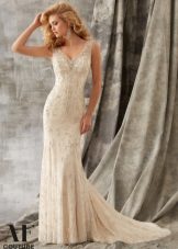 Straight Wedding Dress by Mori Lee