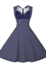 Beautiful navy blue polka dot dress