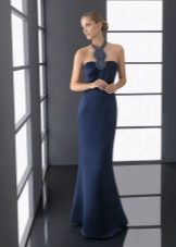 Long navy blue dress