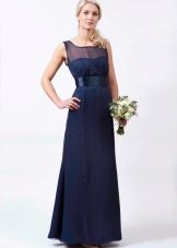 Dark blue dress for blonde