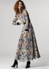 Long Sleeve Floral Office Dress