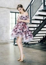 Floral dress for young girls fluffy