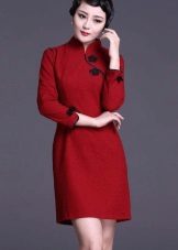 Red oriental dress