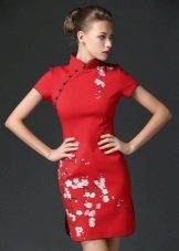 Red oriental dress