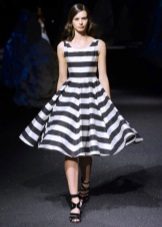 striped a-line dress