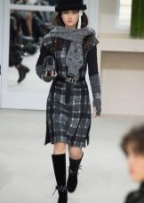 Checkered Wool Dress