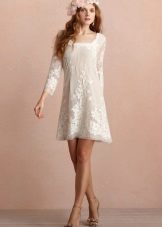 Dress in the style of boho wedding short