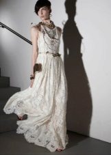 Dress in the style of boho wedding lace