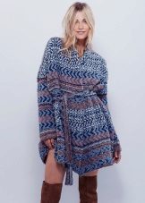 Boho woolen dress