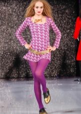 Purple tights to the purple dress