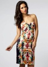 floral satin dress