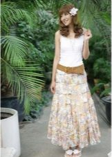 summer chiffon skirt