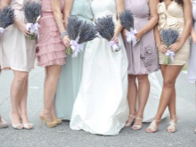 Wedding in lavender color