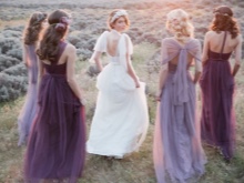 Bridesmaids dresses in lilac color - lavender wedding