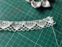 Creating midst of lace