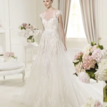 Wedding dress from the 2014 collection by Elie Saab closed